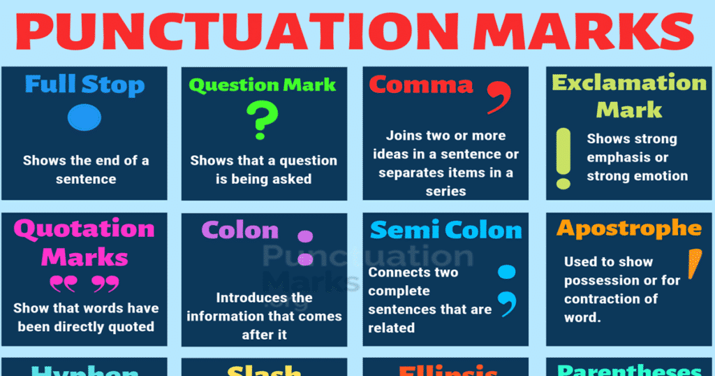  Punctuation Marks 